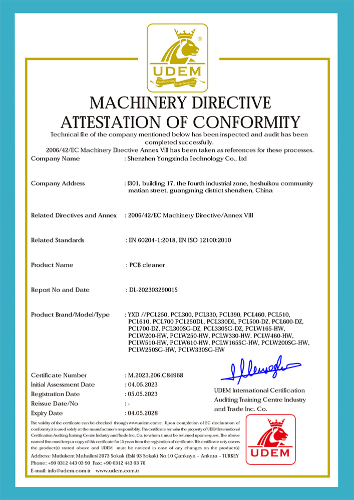 CE Certificate 1