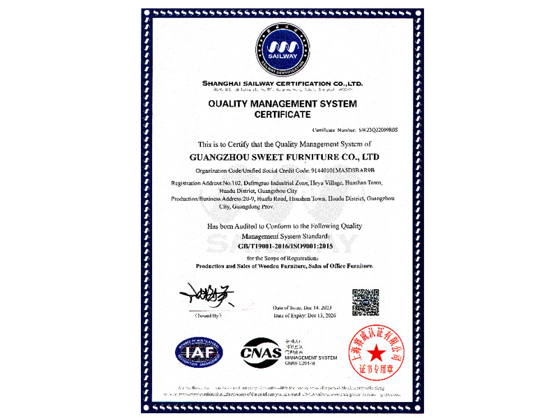 Quality Management System Certification Quality Management System Certification