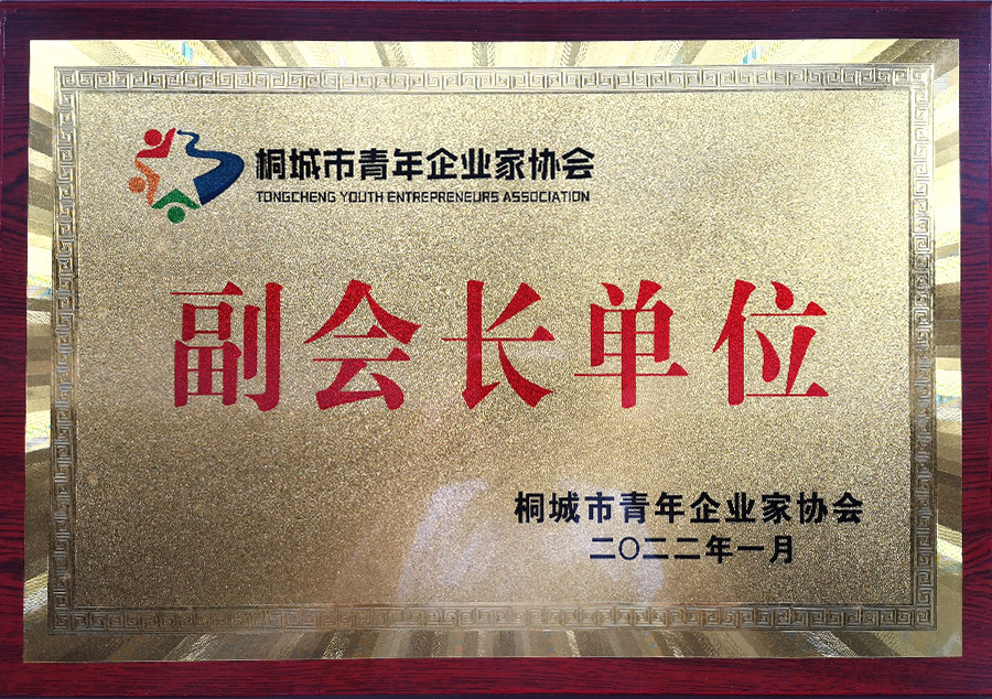 桐城市青年企業(yè)家協(xié)會副會長單位