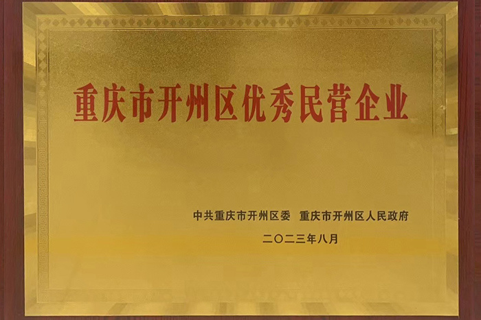 重慶市開州區優秀民營企業