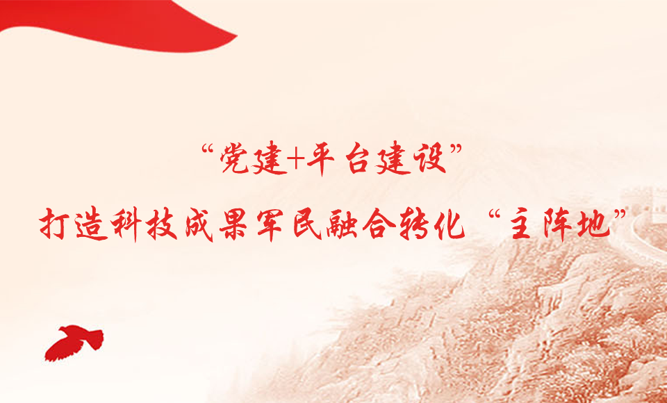 (三)“黨建+平臺建設(shè)” 打造科技成果軍民融合轉(zhuǎn)化“主陣地”