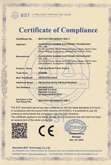 DLA10A-CE证书