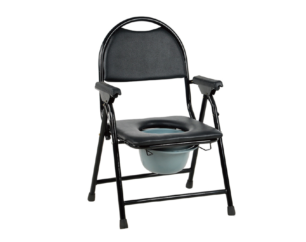 Soft-faced black stool chair 28