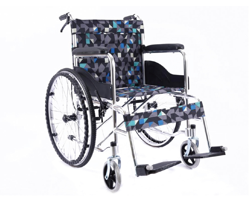 Double-Brake Soft-Faced Wheelchair