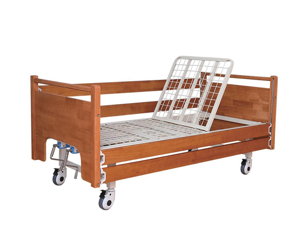 Wooden Two Crank Bed