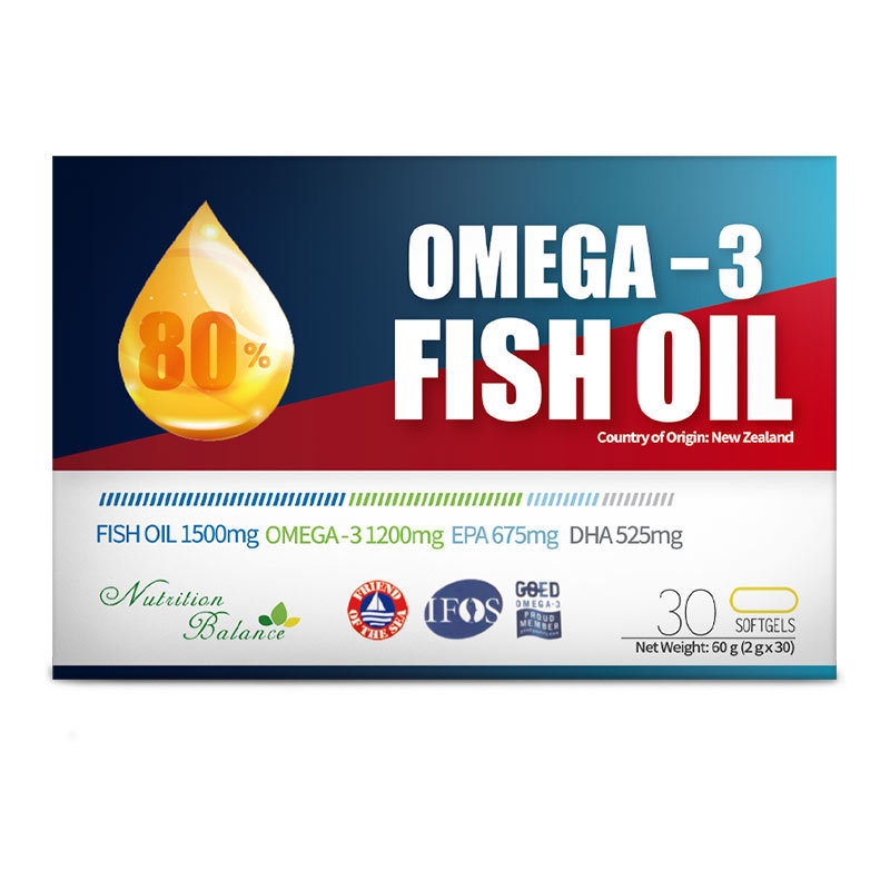 80% Omega-3高纯度深海鱼油