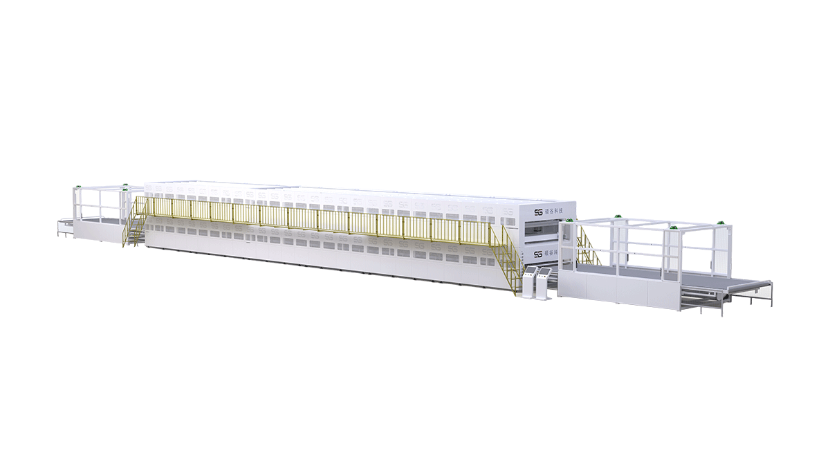 太陽能光伏組件雙層三腔層壓機(jī)-進(jìn)出料起升形式