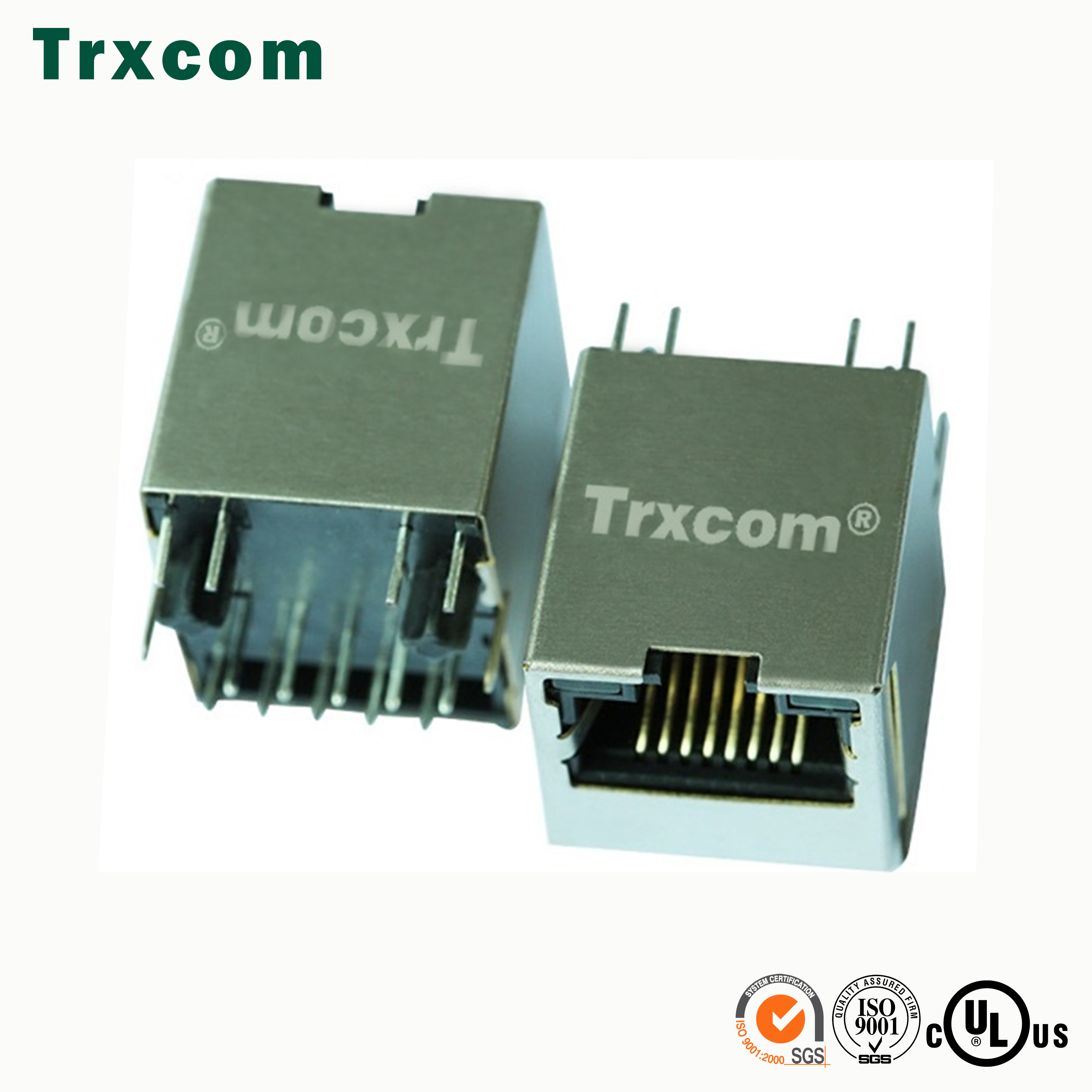 直插180度 RJ45帶濾波器