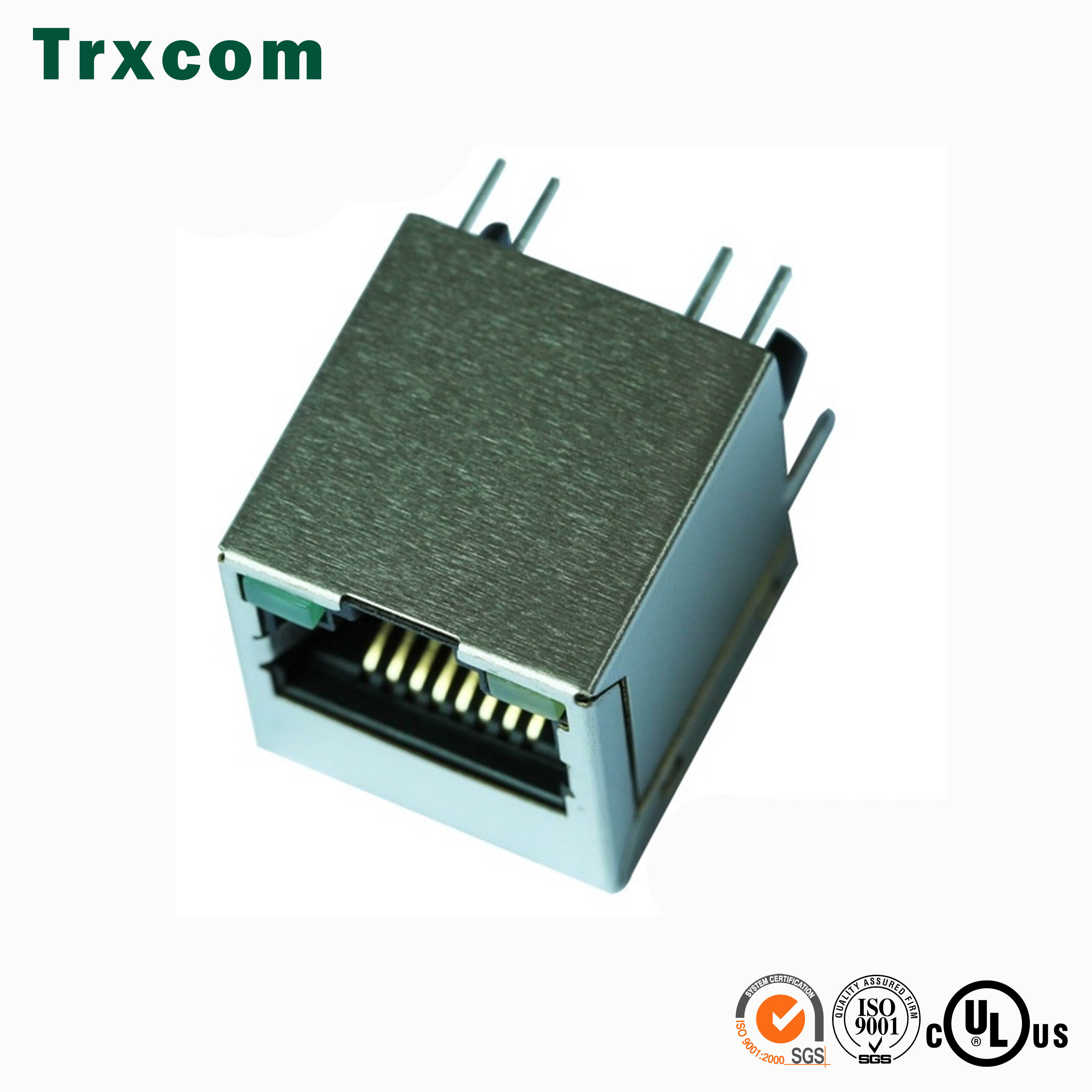 直插180度 100/1000M 16.7MM RJ45網(wǎng)絡(luò)連接器