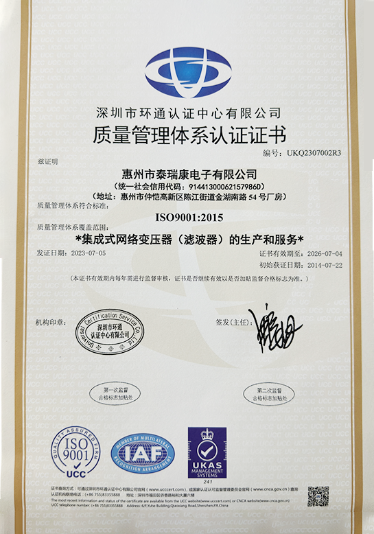 ISO9001認(rèn)證 中文
