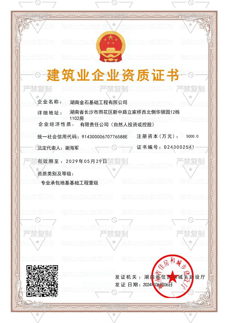 企業(yè)資質(zhì)證書