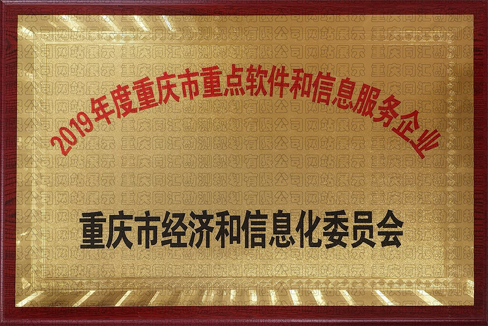 2019年度重庆市重点软件和信息服务企业