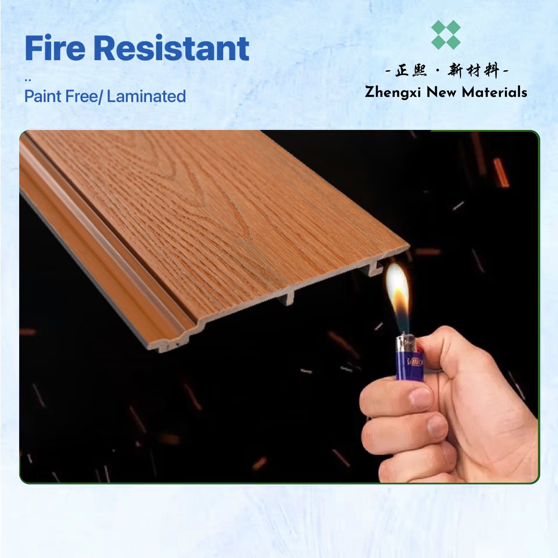 Wood-like, waterproof, insect-resistant, flame-retardant environmental materials