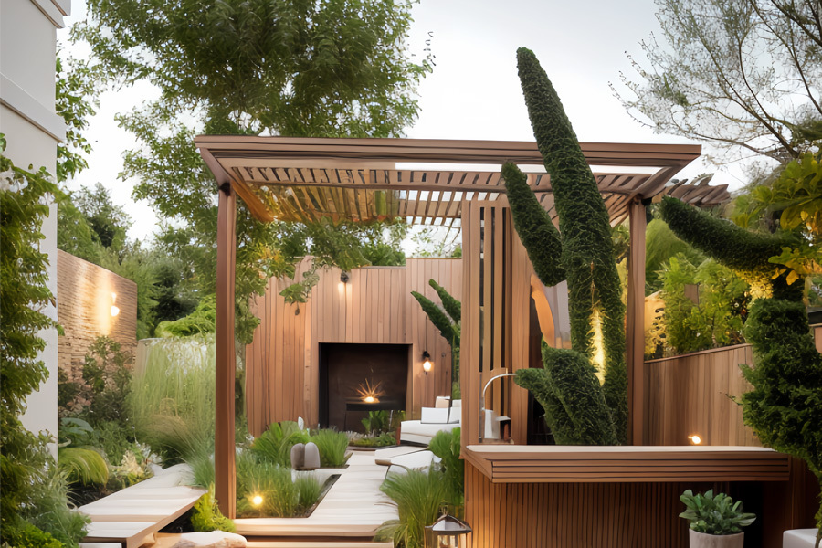 Exterior Timber Tube