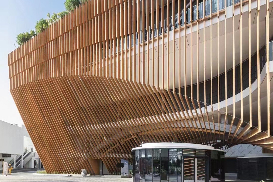 Exterior Timber Tube