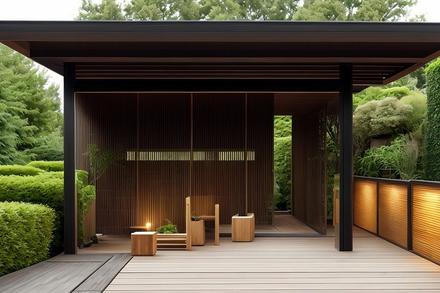 Exterior Timber Tube