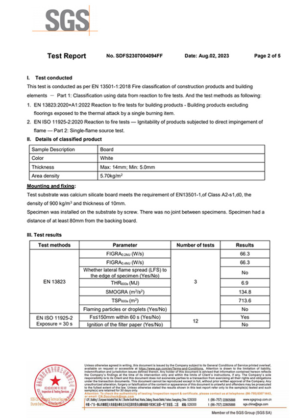 European Standard Fire Report English