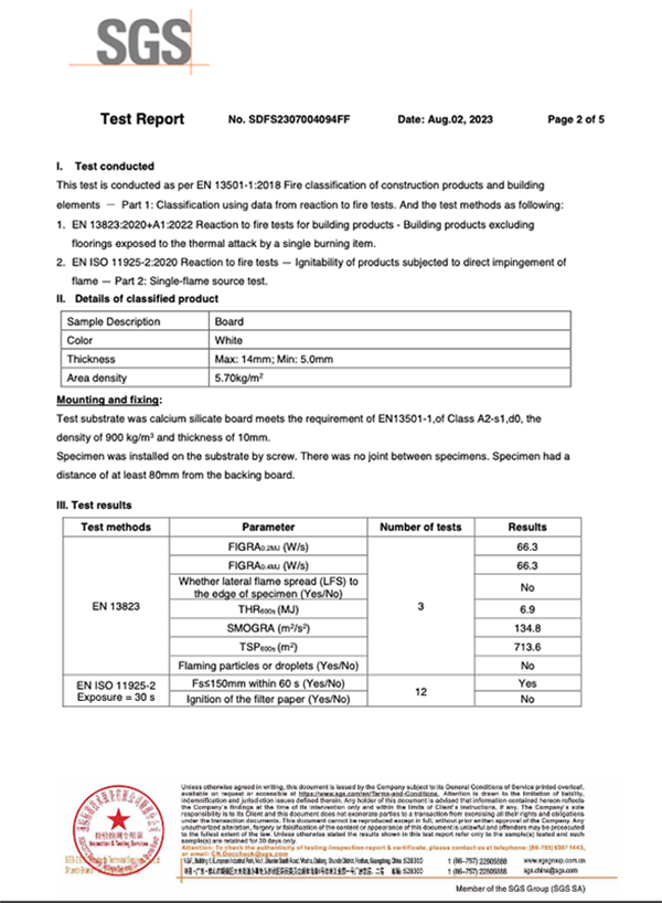 SGS Fire Report