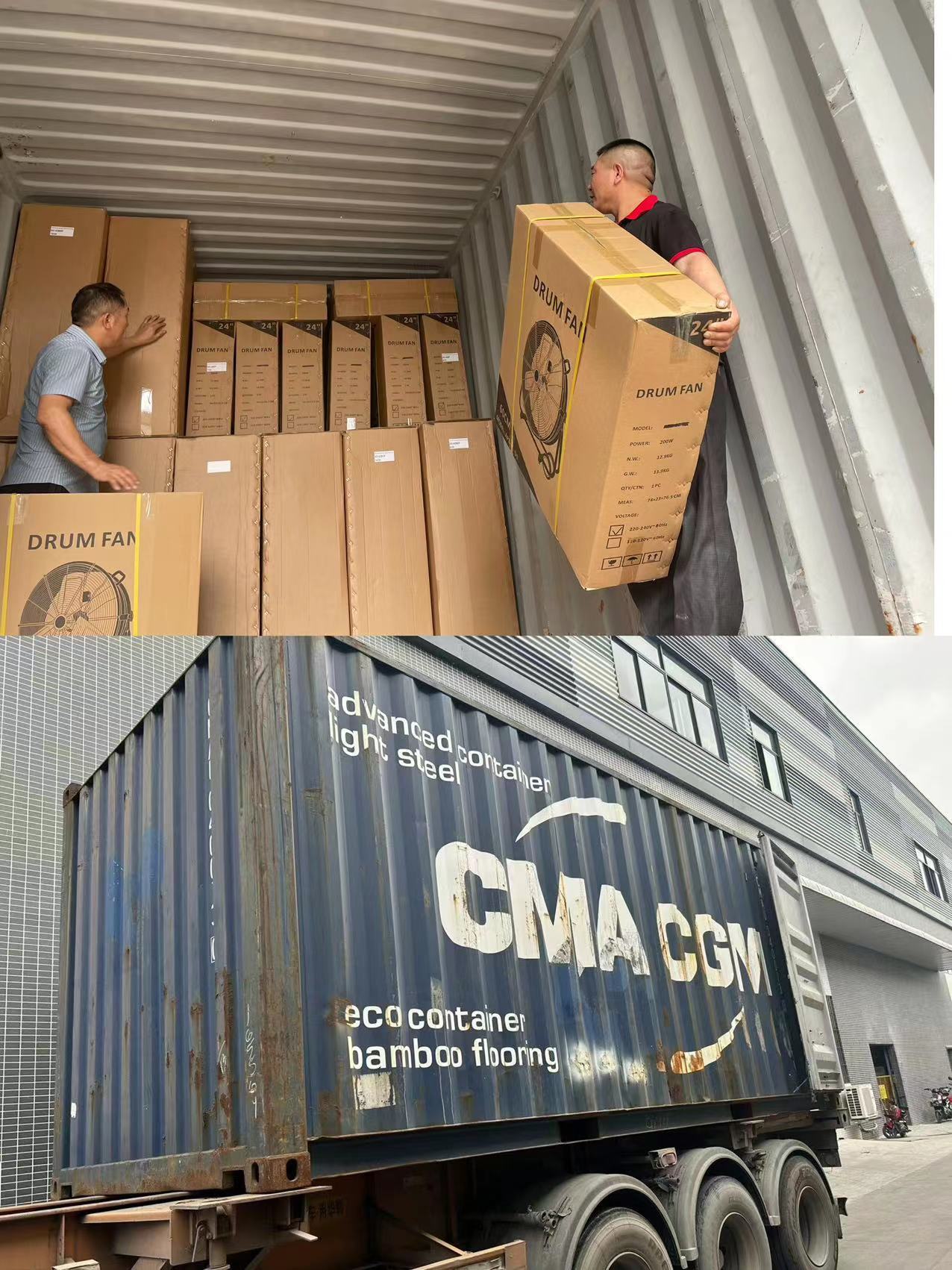 Drum Fan Shipment