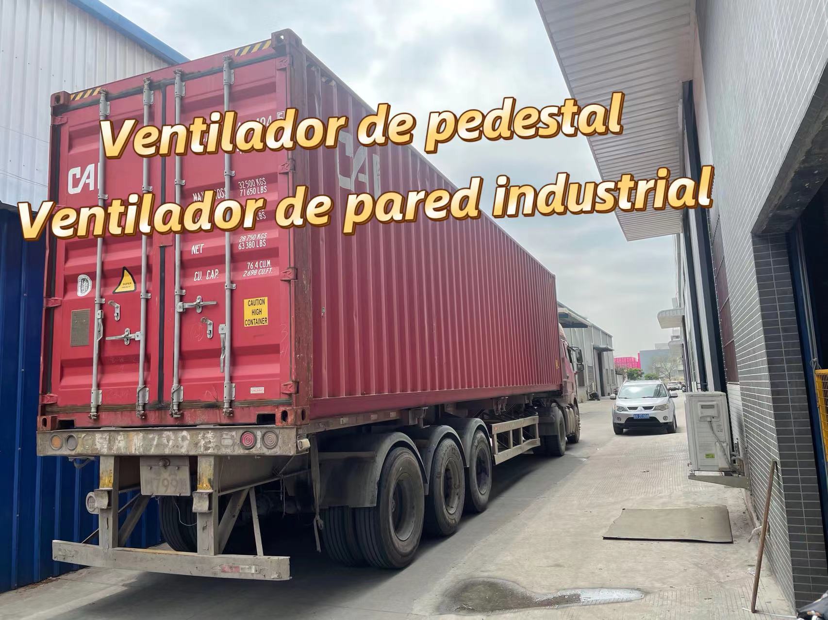 Envío de ventiladores industriales