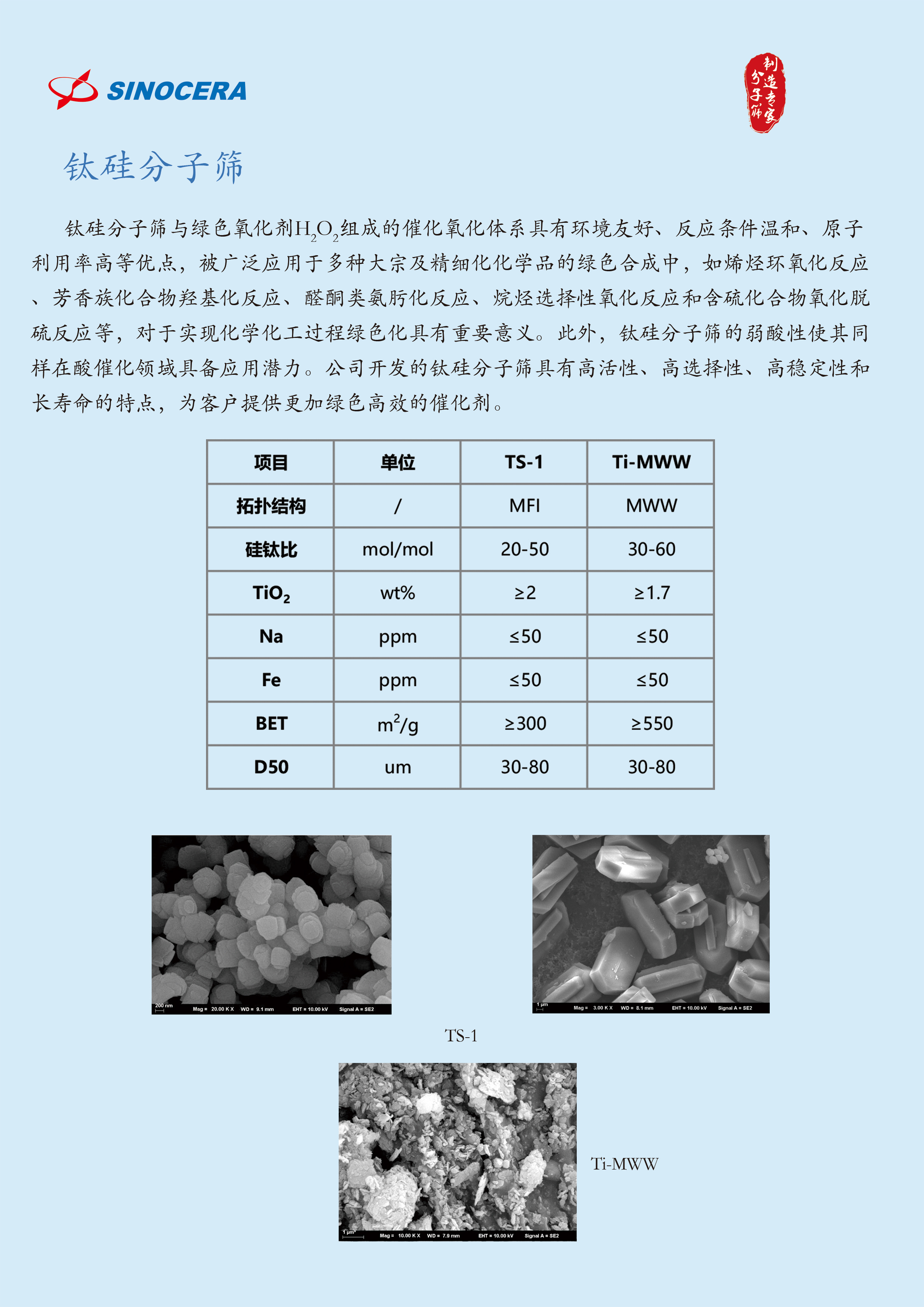 钛硅分子筛 规格 图片 属性 江苏国瓷新材料科技股份有限公司