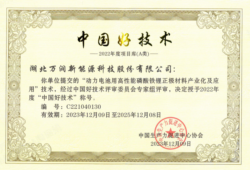 2023 Tecnología Excelente de China