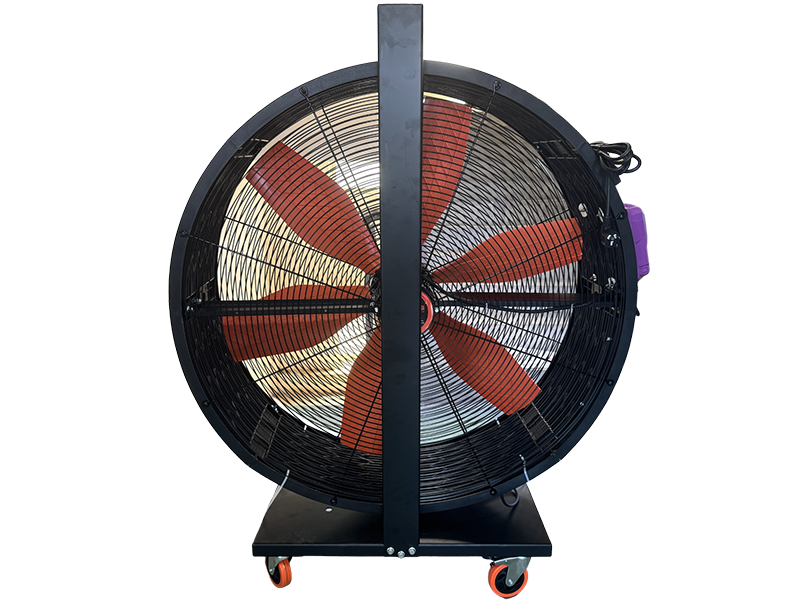 Mobile oscillating large fan