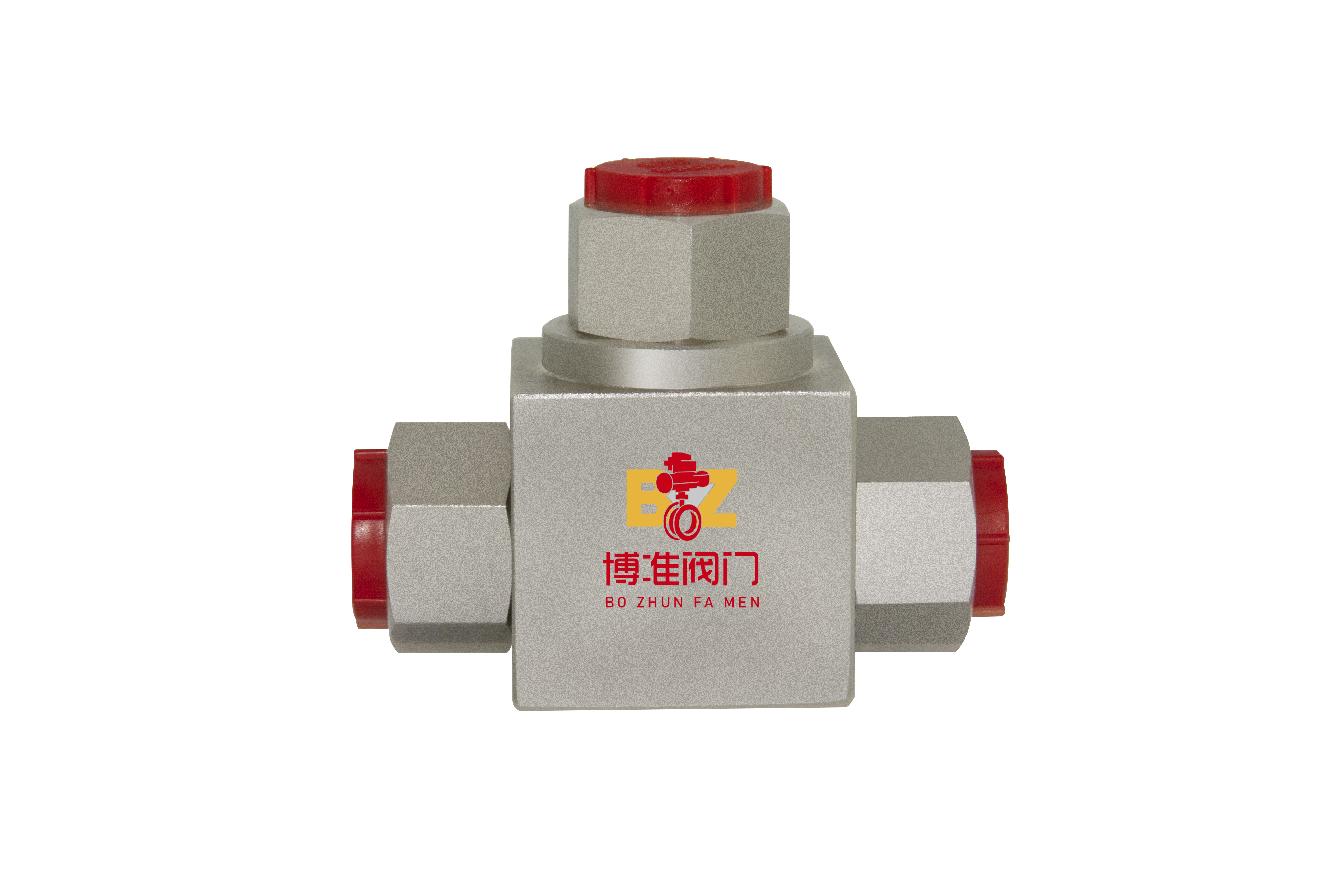 Three-way high pressure ball valve