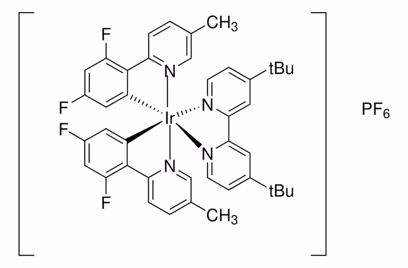 二[2-(2,4-二氟苯基)-5-甲基吡啶][2,2'-联(四叔丁基吡啶)]铱二(六氟磷酸)盐，1335047-34-1