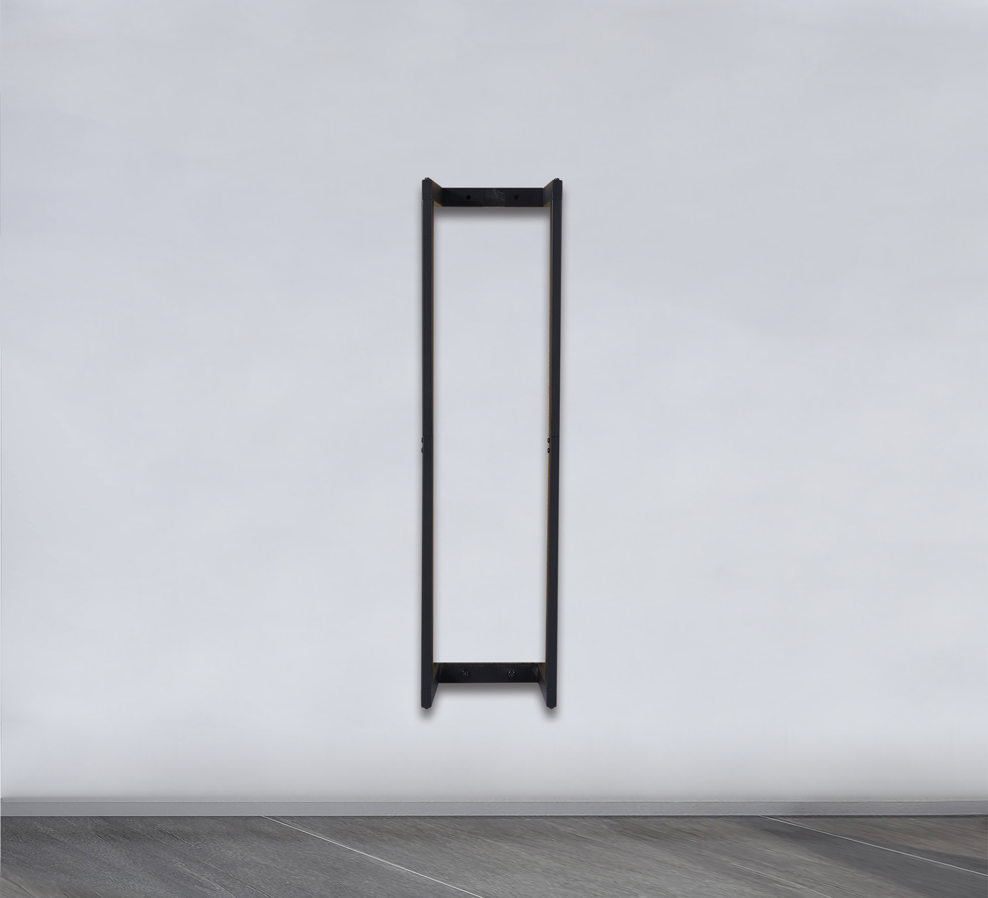 Heiße Brennholz Wand Modell Trage tasche Brennholz Gestell Holzlager schwarz Metall Stahl Wand regal Lager regal