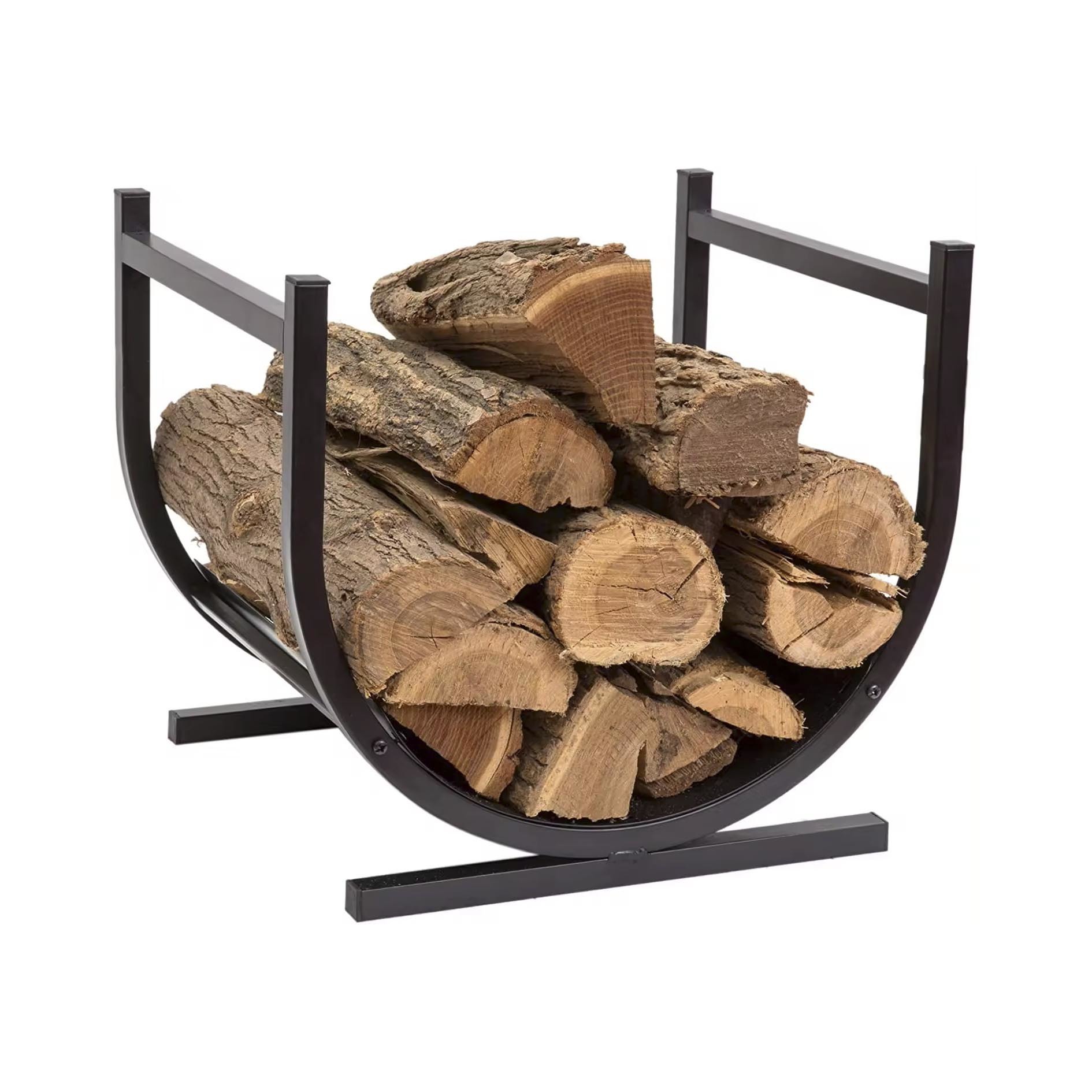 Best seller steel rack log firewood rack stand holder for home and garden storage indoor and outdoor fireplace accessories