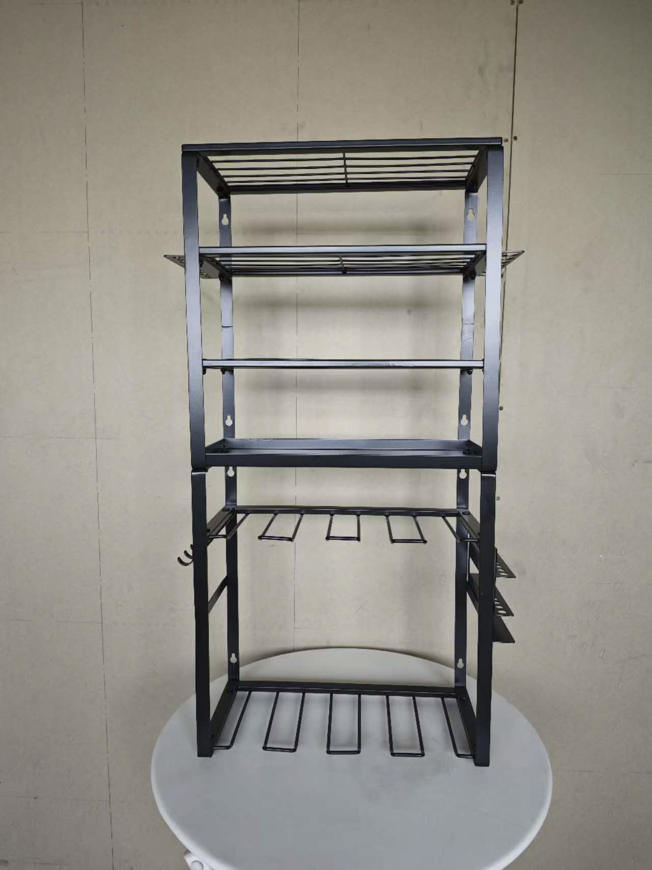 Wall-Mounted Handheld Power Tool Organizer Metal and Iron Garage Tool Storage Rack with Holder Cordless Drill Storage Rack