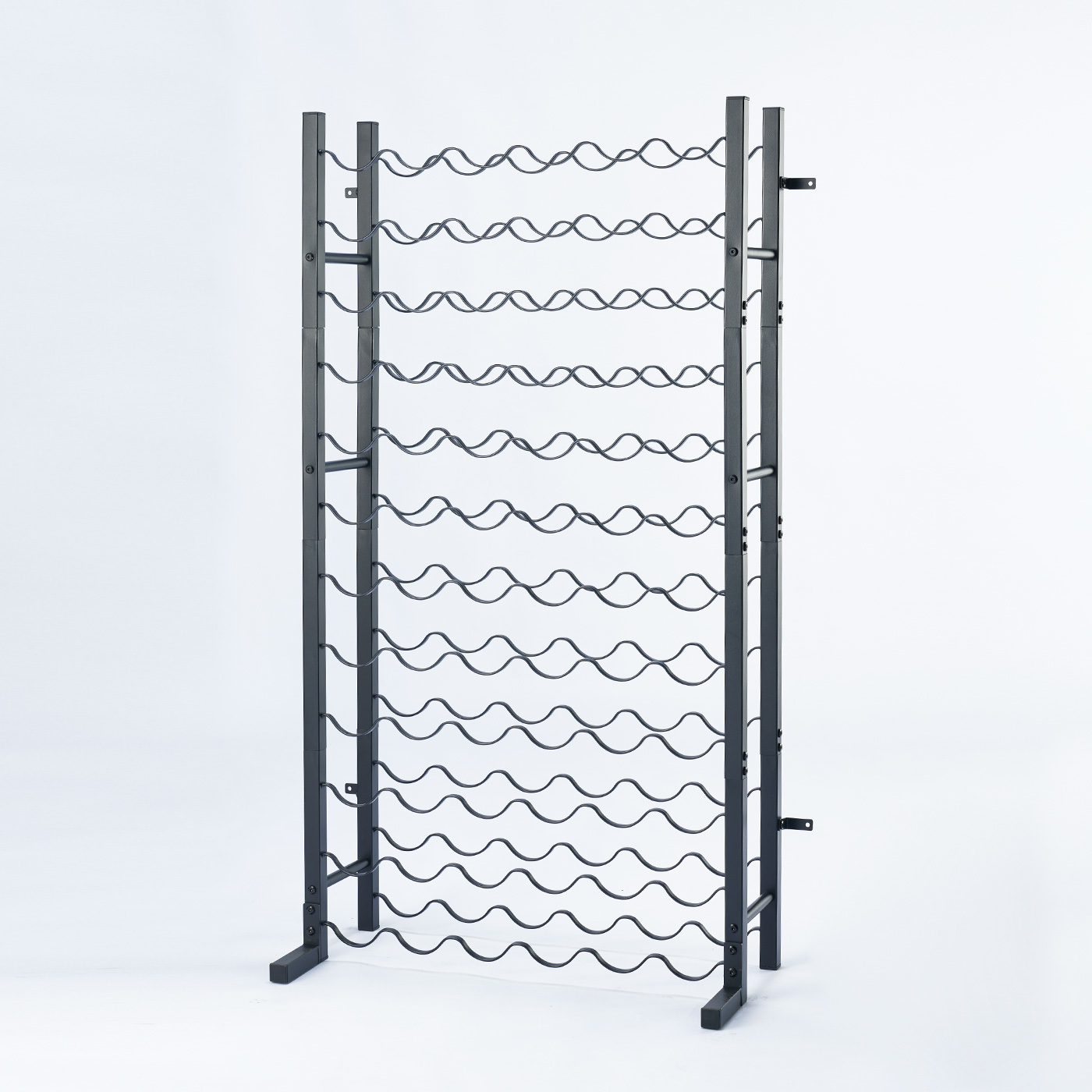 72 Bottles Free Standing Counter Metal Tabletop Wine Storage Holders Stands For Home Decoration
