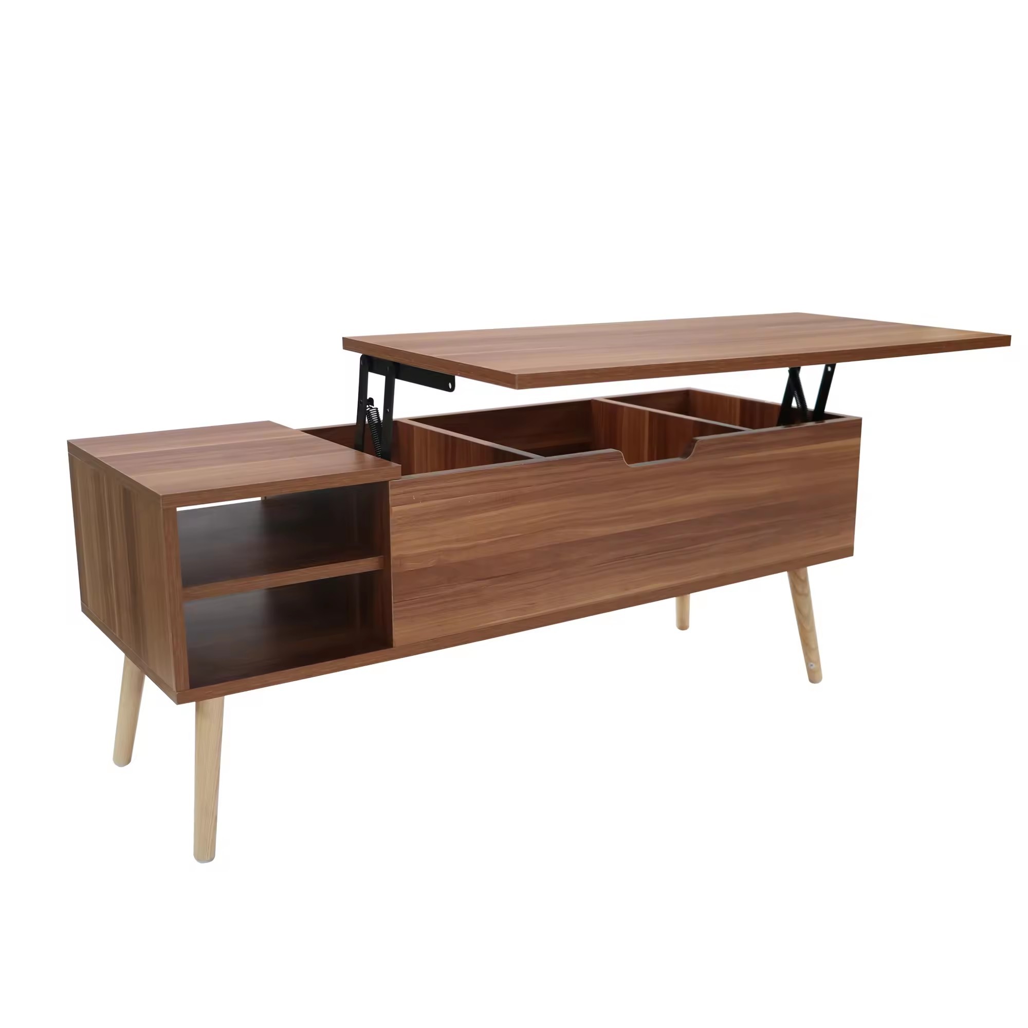 Modern Easy Assemble Lift top Coffee Table with storage drawers to Elevate your Living Space