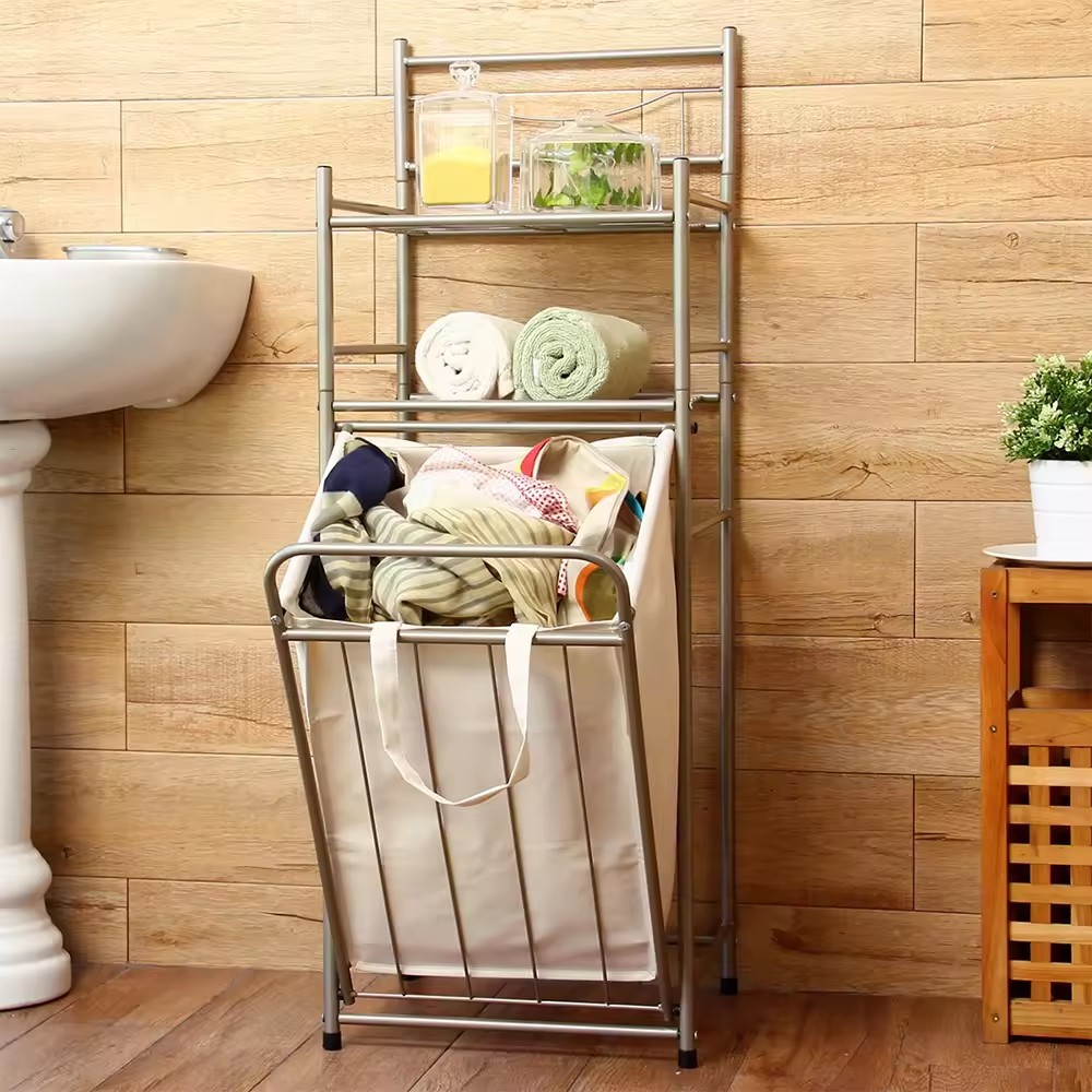 Bathroom Laundry Organizer Hamper Sorter Foldable Basket Box Necktie Socks Bag Bathroom Accessories Rack Storage Basket
