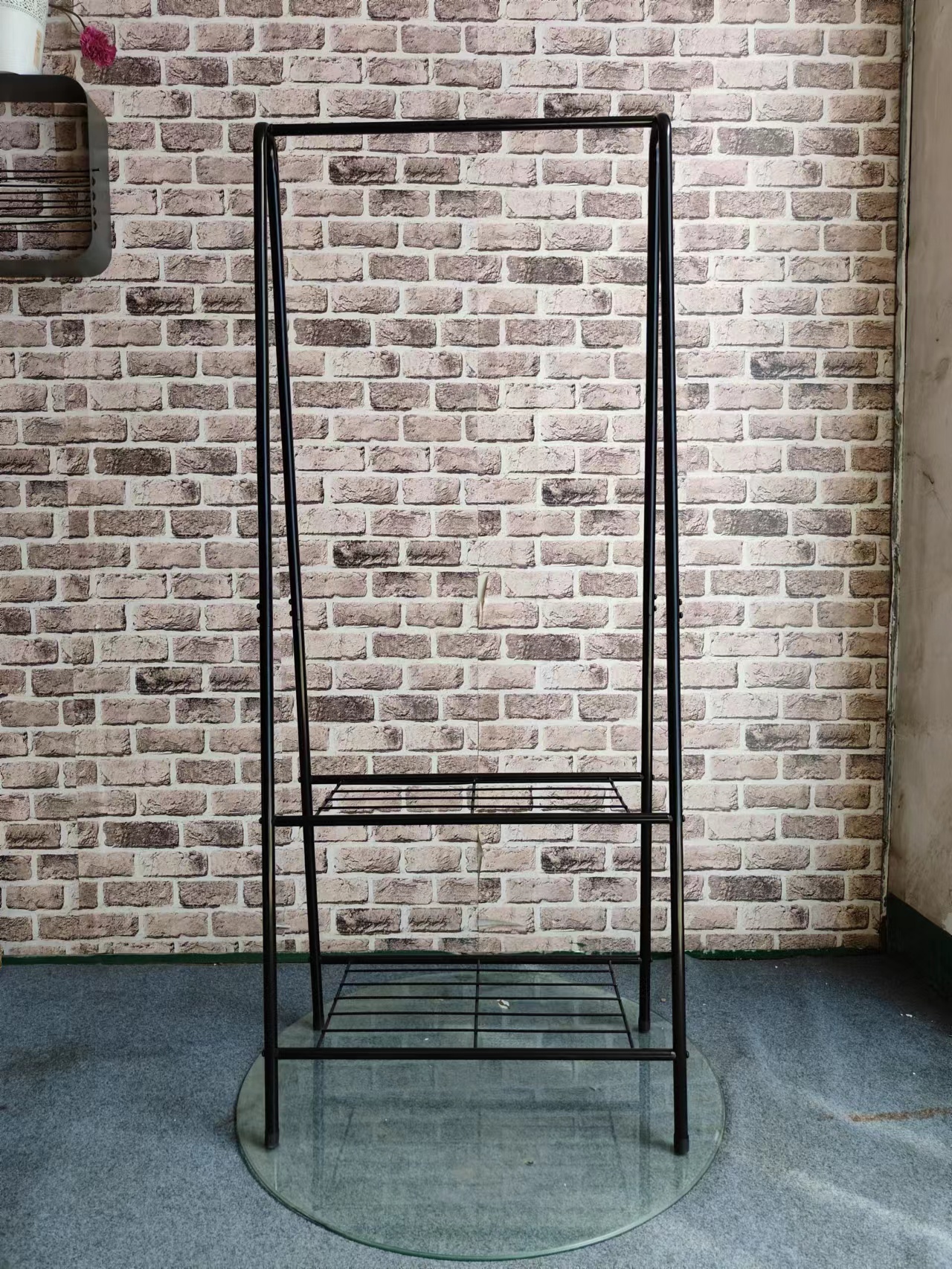 Modern Clothes Stand Hanger Easy To Move Save Space Black Coat Rack Floor Standing Hanger