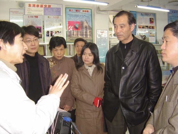 Wuhan Municipal Education Bureau came to our school to review the science and technology education base