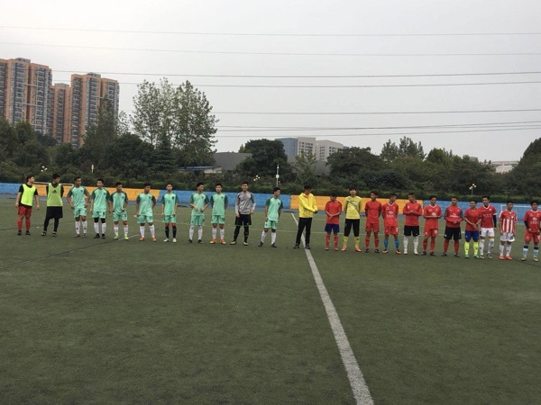 Our school held a football exchange match with the Chinese University of Science and Technology football team