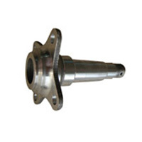 Straight spindle with forged flange for 3.5K axles
