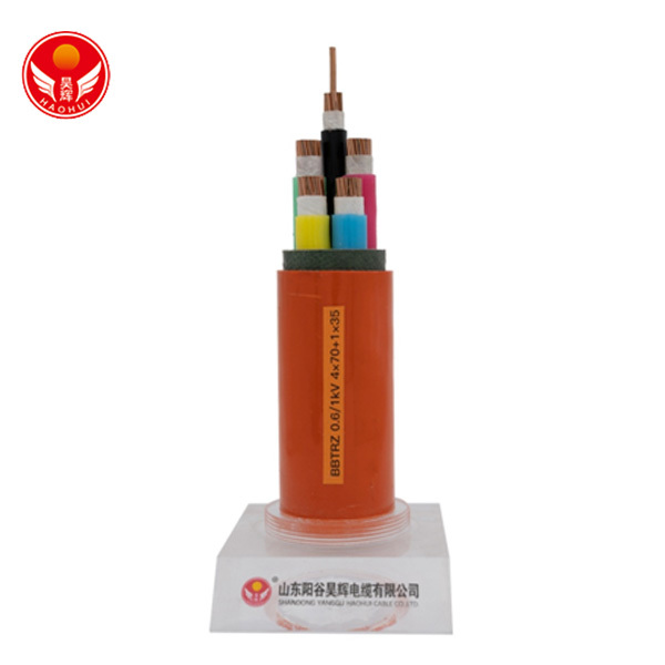 Mineral insulated flexible fireproof cable