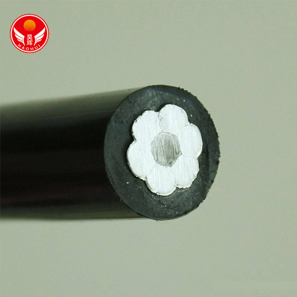 Steel-reinforced aluminum stranded wire core reinforced overhead insulated cable