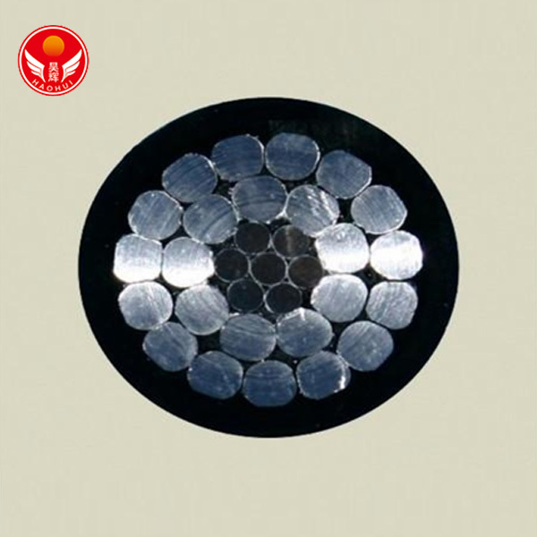 Steel-reinforced aluminum stranded wire core reinforced overhead insulated cable