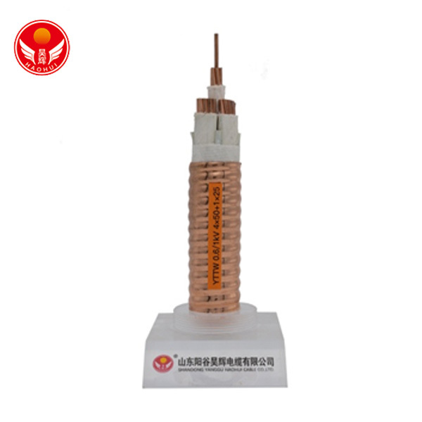 Flexible mineral insulated fireproof cable