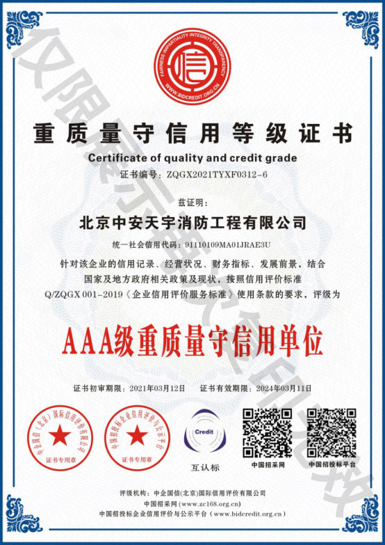Quality and credit AAA level