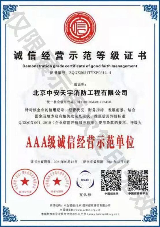 Integrity management demonstration level Certificate AAA level