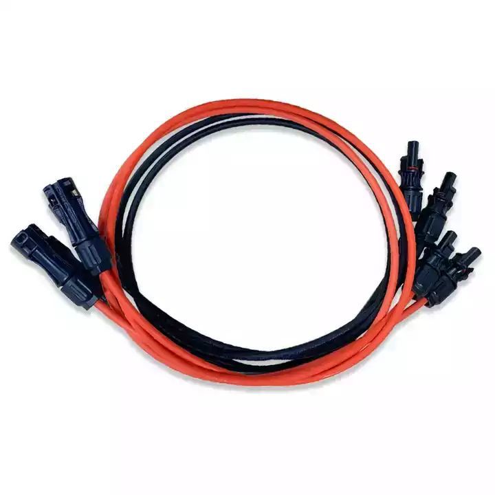 Cable de extensión solar MC4 de 4mm 6mm con conector macho y hembra solar