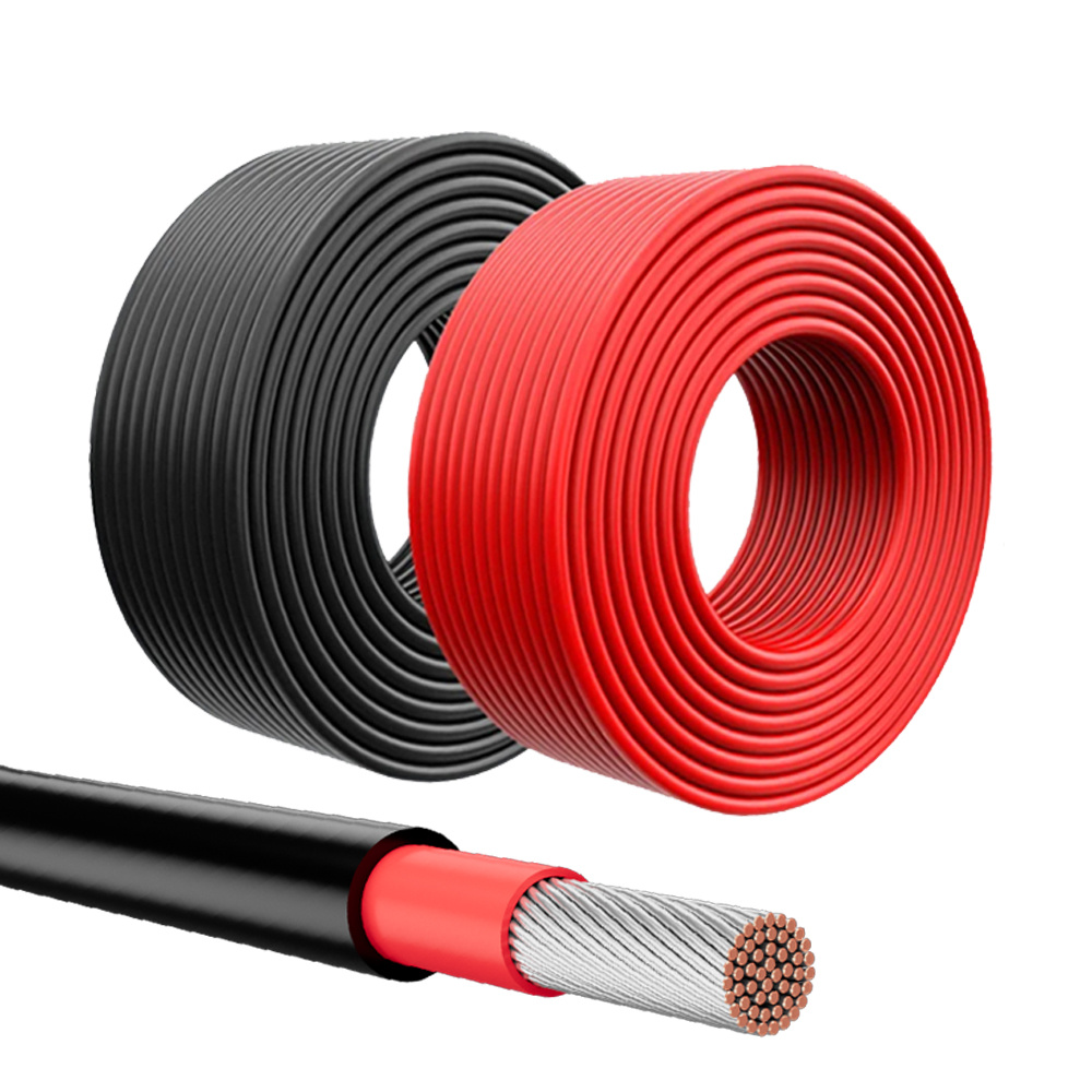 Rojo Negro 4mm 6mm de aluminio PV Cable Solar-Foshan Vazpo New Energy ...