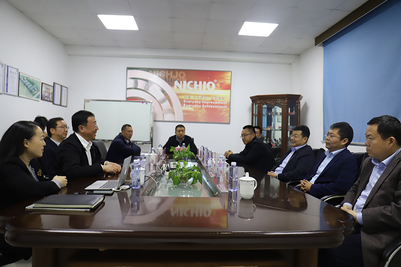 省發(fā)改委黨組成員，副主任鄭維國(guó)一行抵達(dá)江蘇日晟軸承考察調(diào)研