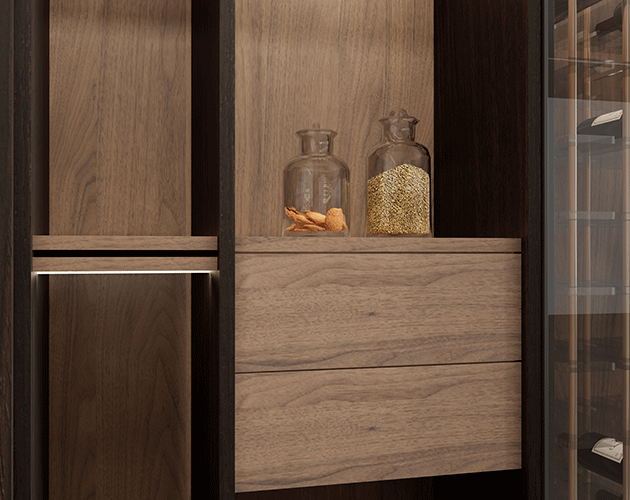 2 foto Noce nera VNW15 Set 5-4 (italiano-cucina)