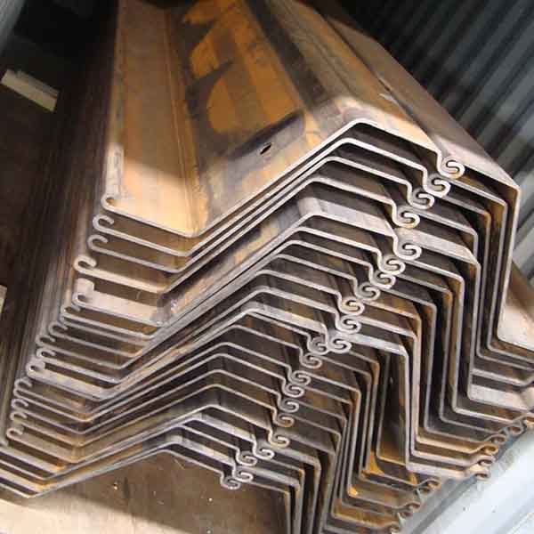 Z-shaped steel sheet pile construction process